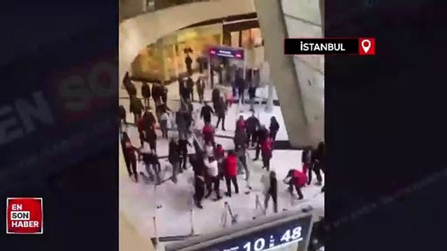 PKK sempatizanları havalimanında olay çıkardı