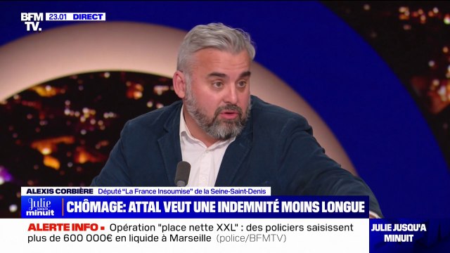 Pour Alexis Corbière (LFI), les annonces de Gabriel Attal ne visent qu'à culpabiliser les chômeurs