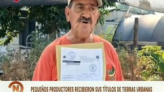 INTU entrega títulos de tierras urbanas a 70 productores del edo. Táchira