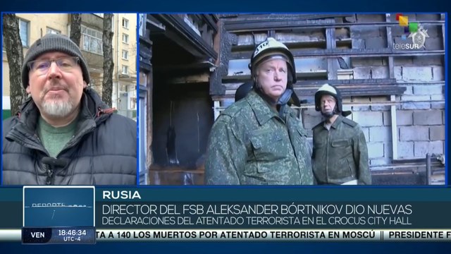 Director del FSB dio declaraciones del atentado terrorista en el Crocus City Hall