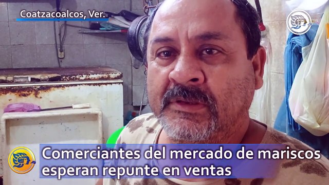 Comerciantes del mercado de mariscos esperan repunte en ventas