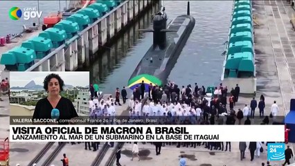 Informe desde Río de Janeiro: visita del presidente francés a Brasil continuó en Itaguaí