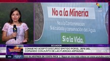 En Ecuador, La Conaie ratificó su posición de defensa de los territorios libres de minería