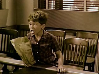 Opie Taylor finds a dog feeds him Gaines Burgers TV commercial