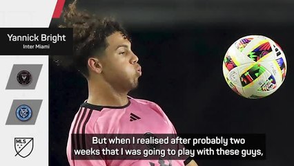 SuperDraft signing Bright says there's "huge emotion" in playing with Lionel Messi