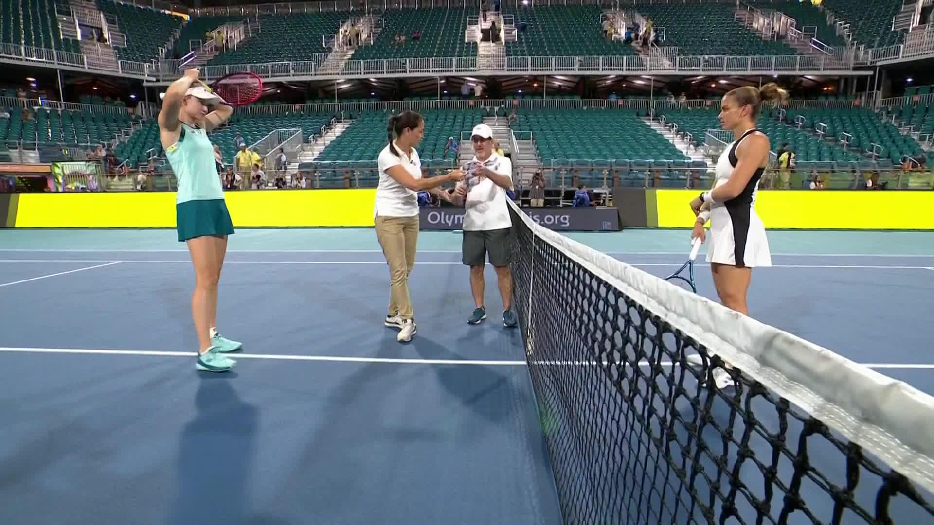 Maria Sakkari v Elena Rybakina | Miami Open 24 | Match Highlights