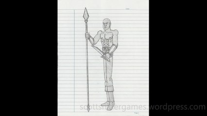 Barbarian Pencil Sketch Video #45 (03-27-2024)