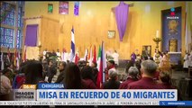 Realizan misa por los 40 migrantes que fallecieron en el incendio en Ciudad Juárez