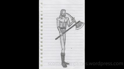 Barbarian Pencil Sketch Video #50 (03-27-2024)