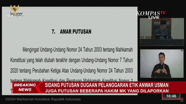 Tok! Anwar Usman Terbukti Langgar Kode Etik, MKMK Beri Sanksi Teguran Tertulis