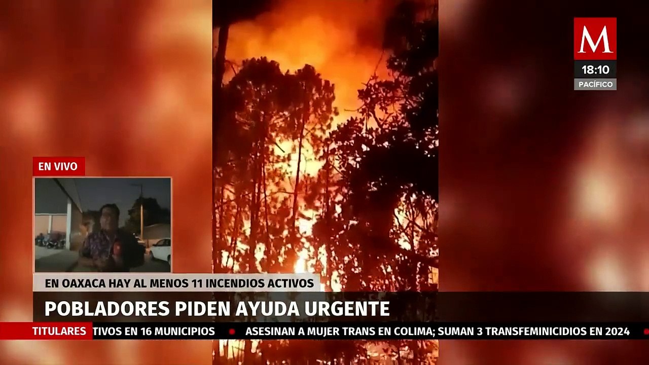 Emiten alerta de incendios forestales activos en Oaxaca, estos son causados por el cambio climático
