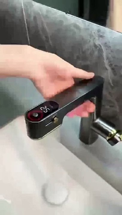 Digital Pull Down Bathroom Sink Faucets