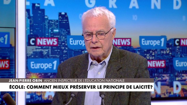 Jean-Pierre Obin : «Avant la laïcité, ce qui est menacé, c'est notre liberté.»