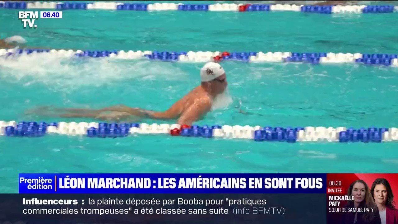 Léon Marchand, le nageur français star aux États-Unis