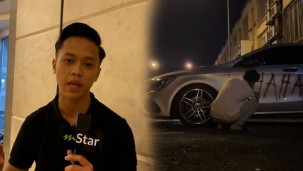Mercedes Benz kena sembur cat merah, usahawan jawab tuduhan sengaja buat ‘content’