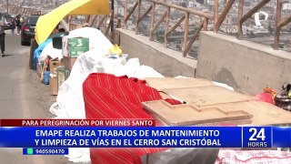 Inspeccionan cambio de barandas en Cerro San Cristóbal por Semana Santa