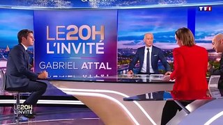 Le Premier ministre Gabriel Attal en interview sur TF1