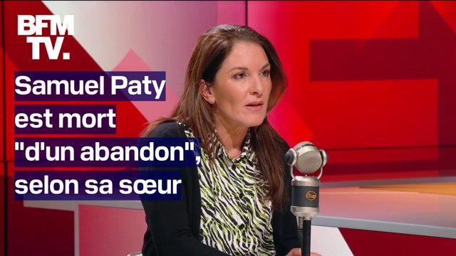 Mon frère est mort d'un abandon : la soeur de Samuel Paty témoigne pour la première fois sur BFMTV