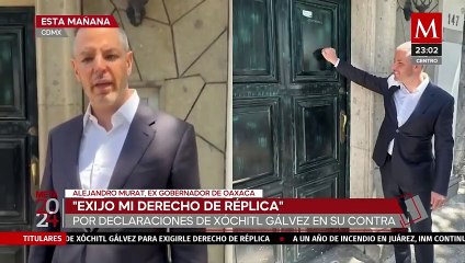 Xóchitl Gálvez genera polémica al rechazar el derecho de réplica a Murat