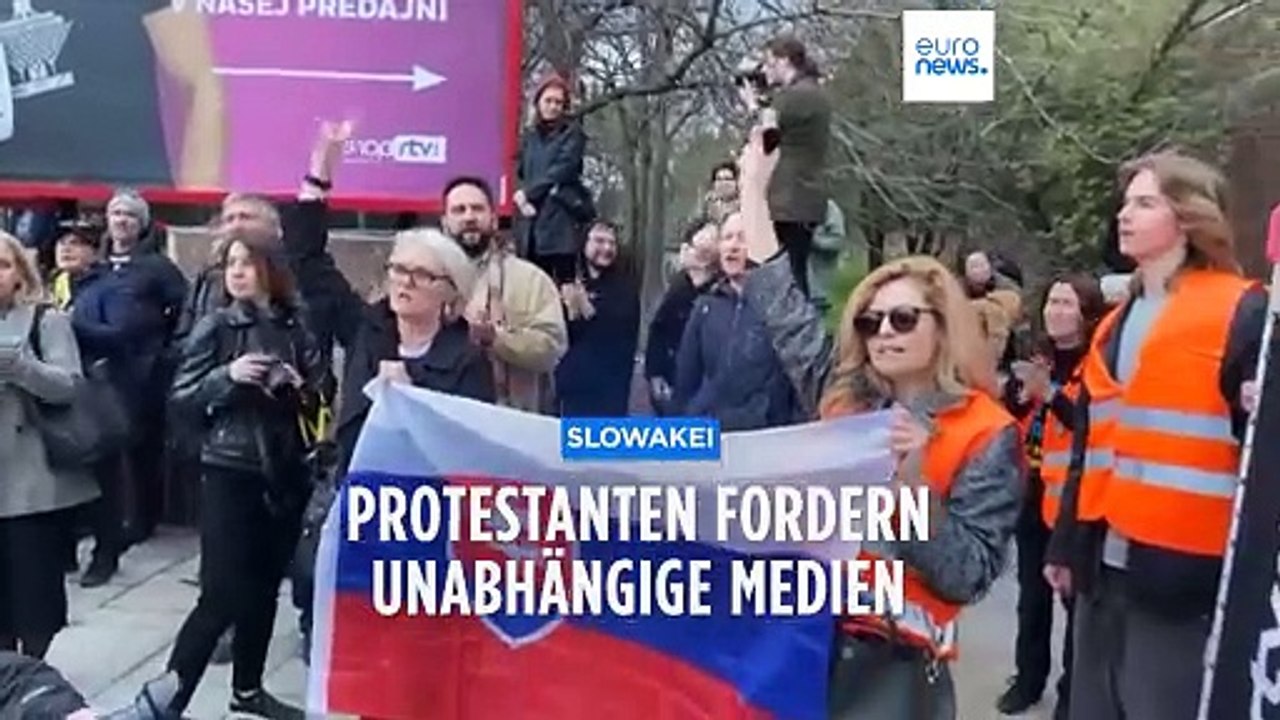'Hände weg von den Medien': Proteste in der Slowakei gehen weiter