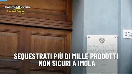 Скачать видео: Sequestrati pi? di mille prodotti non sicuri a Imola