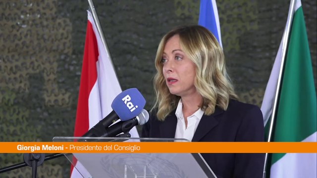 Meloni La pace non si fa con le parole, ma con impegno e deterrenza