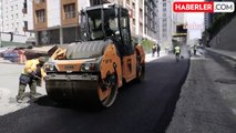 Esenyurt Belediyesi Yollarda Asfalt Kaplama Çalışması Yapıyor