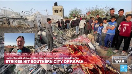 Israeli strikes on Rafah raise fear ground assault could begin