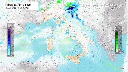 PIOGGE IN ITALIA FINO A PASQUA E PASQUETTA