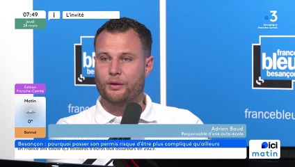 Adrien Baud, responsable d'une auto-école