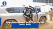Ruto drives himself to KICC to flag off Safari Rally