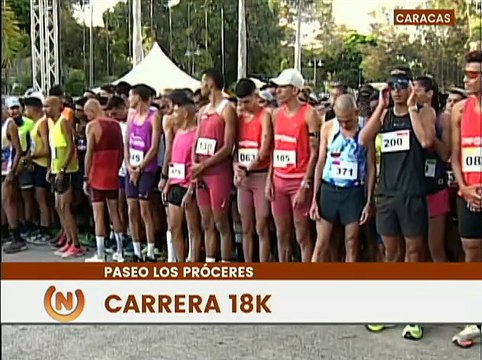 Caracas | Más de 700 atletas iniciaron la segunda edición de la Carrera 18K en El Paseo Los Próceres