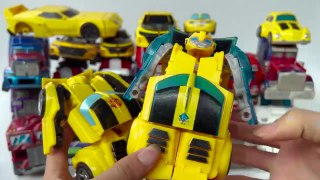 Kotak penuh Optimus VS Bumblebee-Momen terbaik Truk Mainan Autobot Transformers7,Transfigurasi Robot