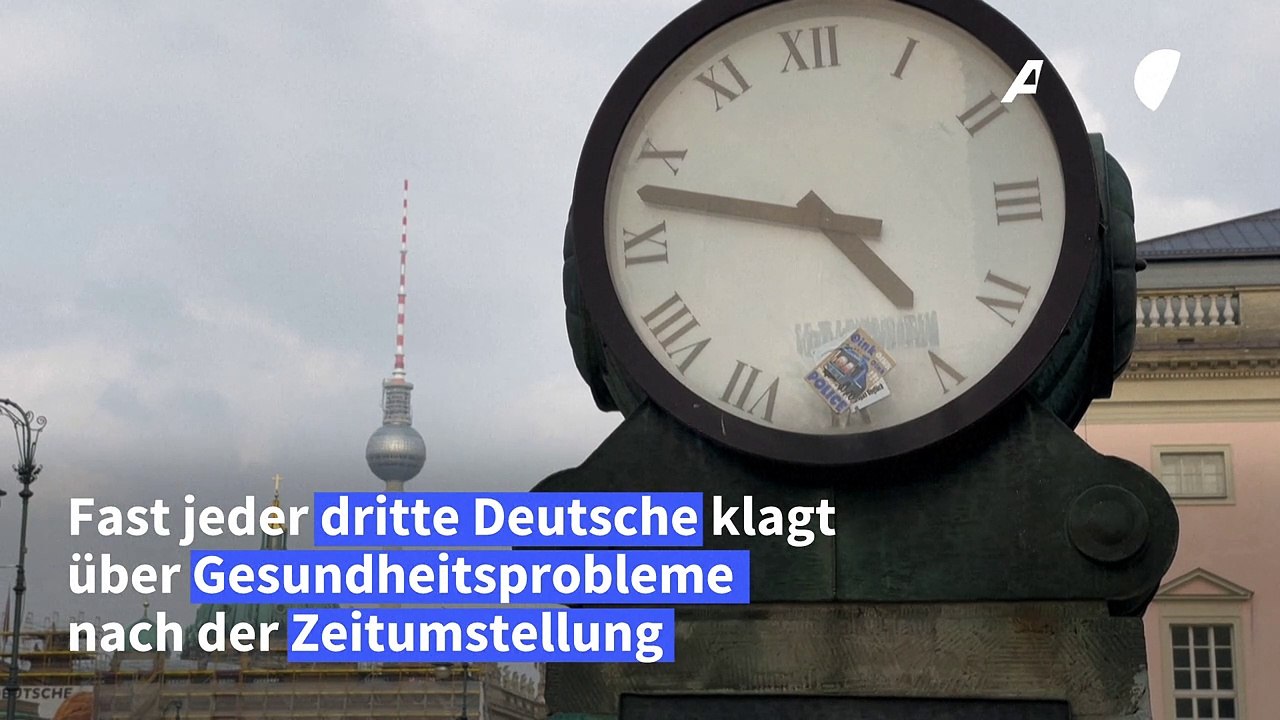 Jeder Dritte klagt über Gesundheitsprobleme nach Zeitumstellung