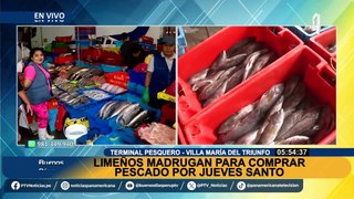 Semana Santa: así amanecieron los precios de pescados y mariscos en Jueves Santo 2024
