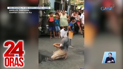Lalaki, sugatan matapos suntukin at hampasin ng dos por dos sa ulo habang nagpepenitensya sa Pampanga | 24 Oras