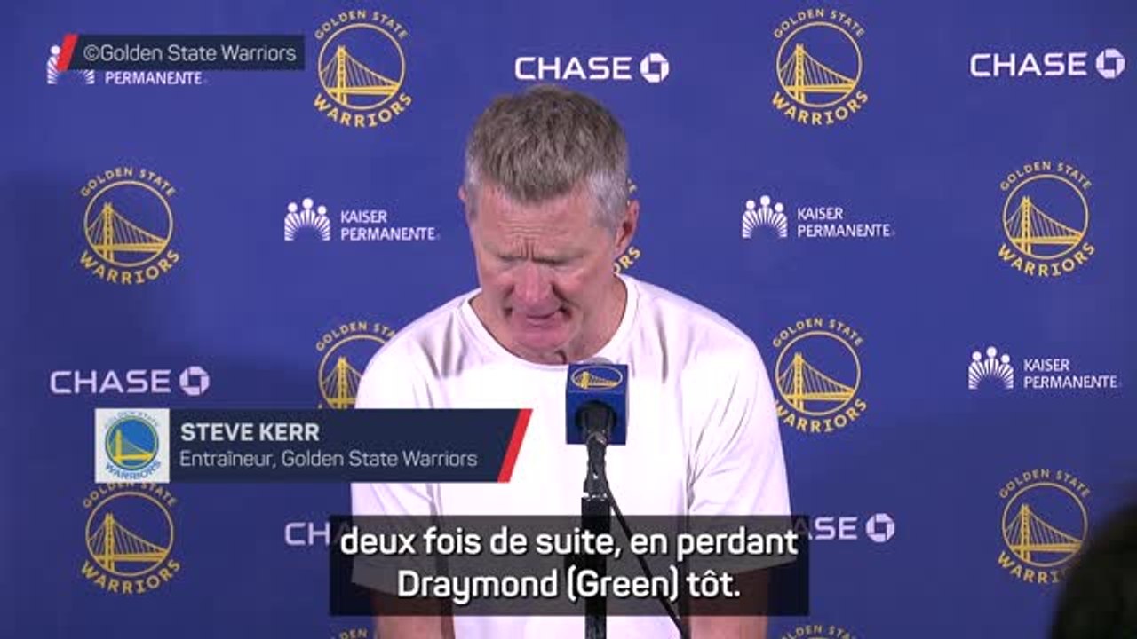 Warriors - Kerr sur l'expulsion de Green : "Il le méritait"
