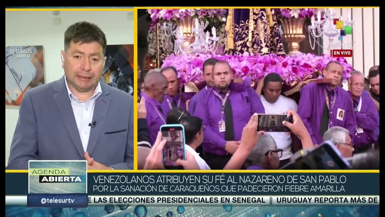 Feligreses renuevan su fe en la procesión del Nazareno