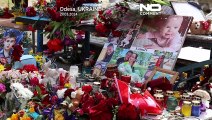 Gedenken an die Opfer eines russischen Drohnenangriff in Odessa