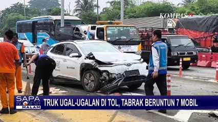 Descargar video: Kata Sopir Truk Penyebab Kecelakaan Beruntun di GT Halim: Saya Beli Semua Mobil Itu!