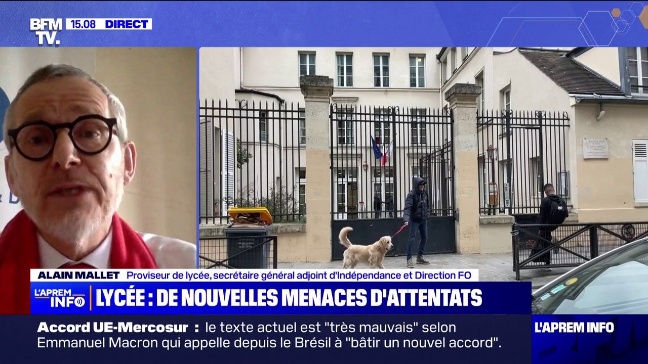 "Le problème de la cybersécurité ne relève pas des établissements", estime Alain Mallet, proviseur de lycée