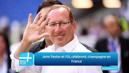 John Textor et l'OL célèbrent, champagne en France