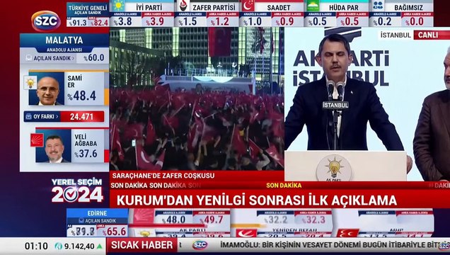 Murat Kurum'dan yenilgi sonrası ilk açıklama