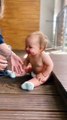 Lovely  Baby laughing with mum 