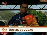 Jefe de Gobierno de Caracas Nahum Fernández participa en la Quema de Judas de la pqa. Santa Rosalía