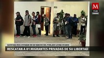 Rescatan 81 migrantes privados de su libertad en Quintana Roo