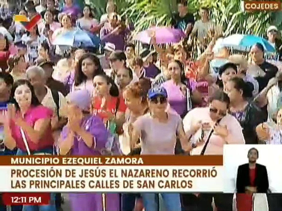 Cojedes | Feligreses recorrieron junto al Nazareno las calles de San Carlos