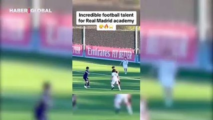 Real Madrid akademisindeki minik yetenek, Arda Güler'i hatırlatıyor