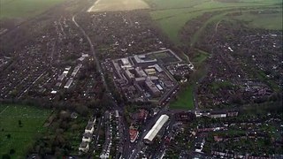 Aerials of HMP Lewes, after suspected food poisoning