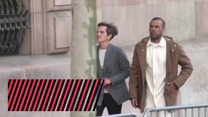 Alves returns to court after being released on bail